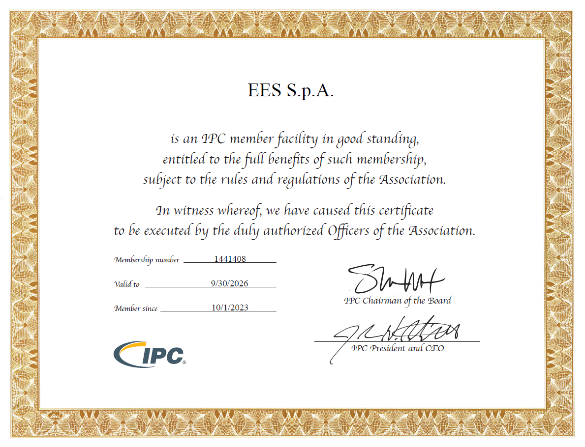 EES IPC Member Certificate